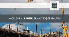 Desktop Screenshot of hagelueken-bau.de