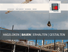 Tablet Screenshot of hagelueken-bau.de